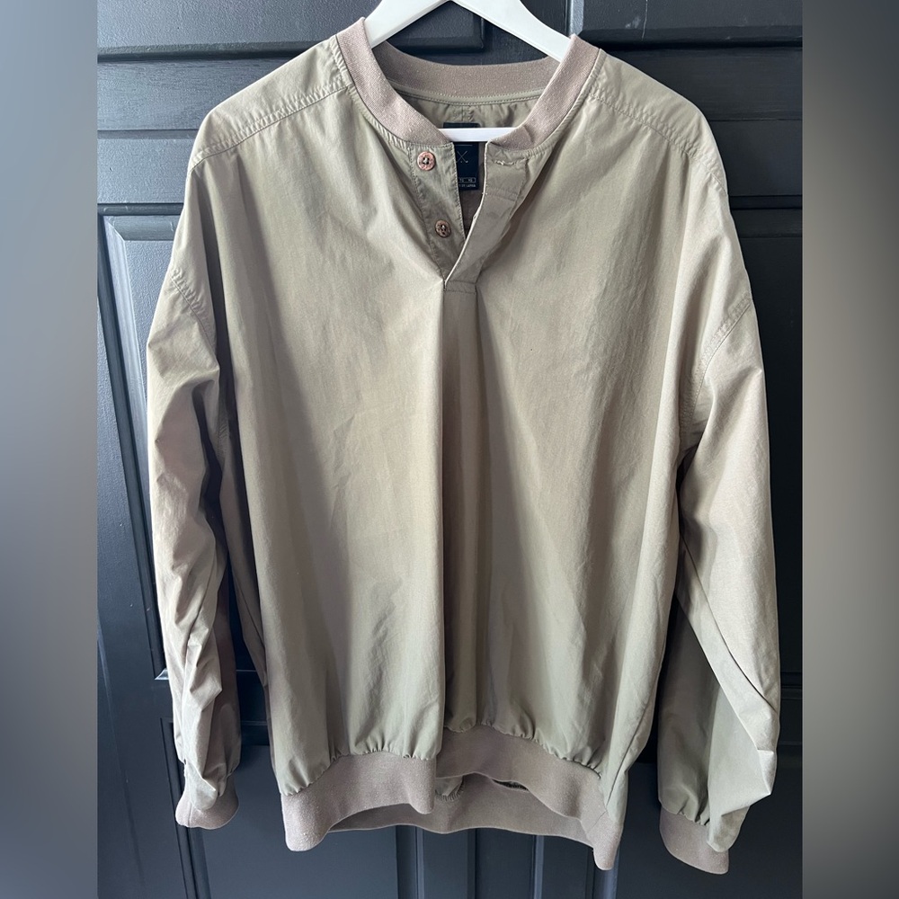 Nike Vintage 1/4 Golf Button Long Sleeve Pullover Wndbreaker Size XL